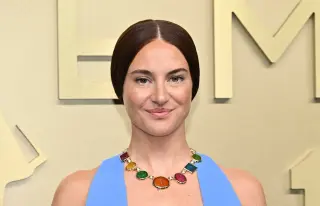 Woodley Dazzles in Crystal-Bathed Balenciaga on Emmys Red Carpet