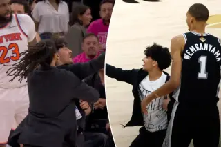 Fan storms court mid-NBA Finals Game 1 in selfie bid