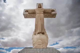 Diocese fights Trump border wall to protect sacred mountaintop Jesus statue