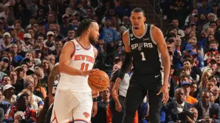 Wembanyama shove on Brunson ruled a foul, not flagrant in NBA Finals