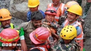 Two workers rescued from Nepal hydropower tunnel after nine-day flood ordeal