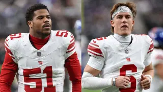 Giants' Dart and Carter address fallout from Dart's Trump rally introduction