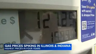 Illinois Gas Prices Surge as Refinery Outage and Middle East Tensions Push Costs Higher