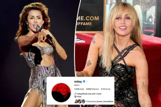 Miley sheds surname, signaling a new music era