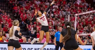 Nebraska Extends 45-Match Win Streak with Dominant Sweep of Penn State at Rec Hall