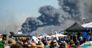 Greek F-4 crashes during Athens-area air show, no injuries reported