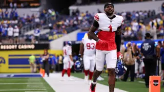 Nabers exits Giants-Rams with arm/shoulder injury; update pending