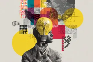 Semantic Knowledge Drives Human Innovation, Amplified by Social Learning