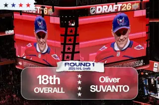 Capitals select Finnish big-center Suvanto 18th overall in 2026 NHL Draft