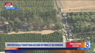 Armed attacker shot and killed by deputies after firing on Edison crew in Mentone