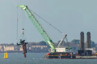 Final masts of WWII bomb-laden shipwreck removed in Thames Estuary