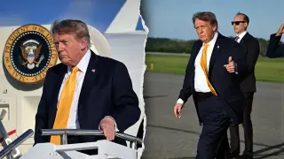 Trump Sports Darker Hair, Igniting Online Hair-Color Buzz