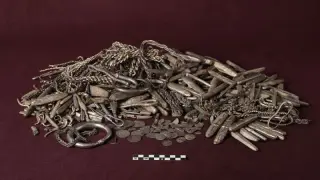 Backyard Dig Unearths 18.5kg Viking Silver Hoard in Denmark