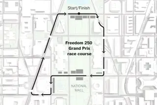 IndyCars Roar Through DC on Freedom 250 Circuit Map