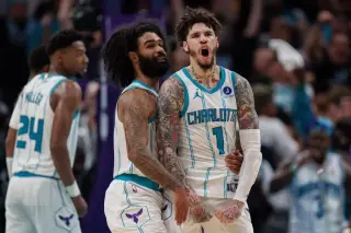 NBA fines LaMelo Ball for dangerous trip that sidelined Bam Adebayo in play-in