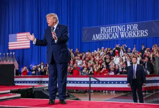 Trump stitches tax cuts to culture-war themes in New York rally