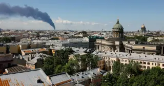 Ukraine drones hit St. Petersburg oil terminal ahead of Putin’s Davos-style forum
