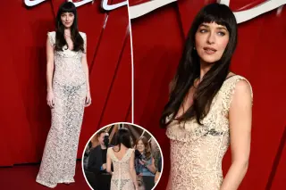 Dakota Johnson Channels Gothic Sensuality in Sheer Lace for 'Verity' London Premiere