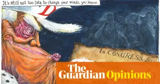 Rowson skewers Trump with a 250-year US independence backdrop