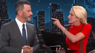 Kimmel Deploys Wife as 'Natalie' to Satirize Trump Aide's Devotion