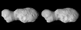 Lucy Finds a Wobbling Peanut in the Asteroid Belt