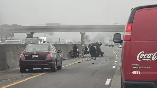 Soldiers disarm mother after I-5 crash and knife attack on daughters