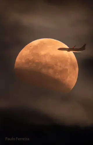 Moon in Shadow: A Lunar Eclipse Seen from the Sky