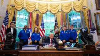 Oval Office nod to Artemis 2: Trump meets lunar crew