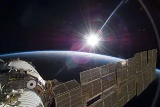The Moon’s View: Sun Appears White Without Earth’s Atmosphere