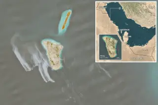 Satellite images flag oil spill threatening Iran's Kharg Island hub