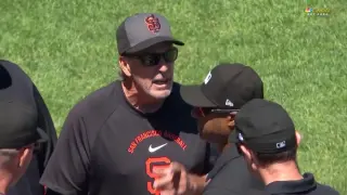 Giants veteran Ron Wotus ejected before Saturday doubleheader opener