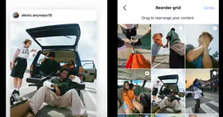 Instagram adds drag-and-drop control to rearrange your profile grid
