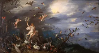 A 17th-Century Flemish Painting Hints at Bird-Hunting Bats