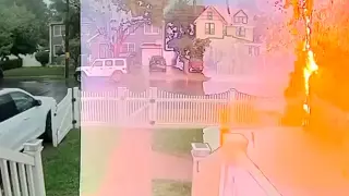 Staten Island Man Survives Lightning Strike Captured by Doorbell Cam