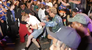 Midtown Crowds Roar After Knicks' Finals Loss, Police Make Arrests