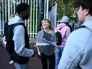 Thunberg joins French student protests as police brutality allegations mount