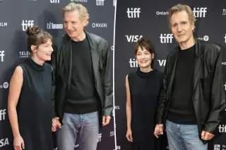Liam Neeson and Stella Stocker spark romance rumors at TIFF 2026