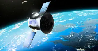 A 1976 NASA satellite carries a Sagan-designed plaque that timestamps Earth through deep time