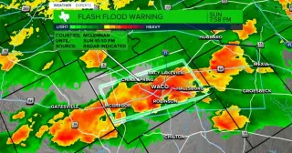 Central Texas Braces for Flood-Warning Night as Storms Dump Heavy Rain