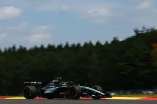Antonelli tops FP3 at Spa as Hamilton crashes at session end
