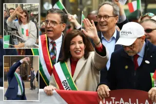 Hochul Faces Boos at Columbus Day Parade as Mamdani Snubs Italian-American Community