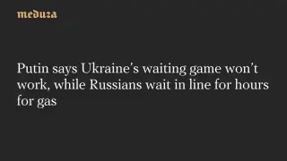 Putin vows Russia’s energy resilience as gas lines tighten amid Ukraine strikes