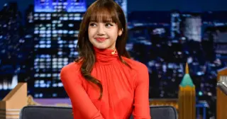 Lisa Stuns on Fallon in Blumarine Red Micro Minidress