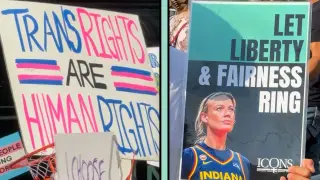 Trans rights on display as WNBA game becomes flashpoint