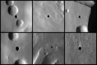 Mars Caves Hint at Water-Formed Karst, Not Lava Tubes