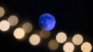 May’s Blue Moon Lights Up the Night Sky (Second Full Moon of the Month)