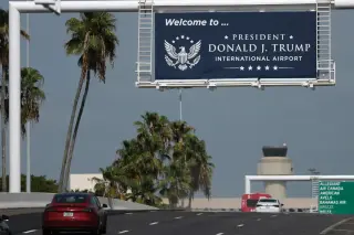 United denies free-flight-change claim tied to Trump airport naming