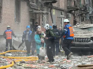 Dnipro hits hardest as drones and missiles strike eight Ukrainian regions
