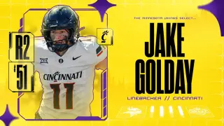 Vikings add Cincinnati linebacker Jake Golday at No. 51
