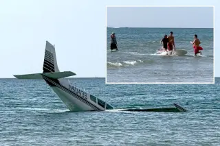 Young pilot pulls off emergency sea landing off Florida beach, uninjured